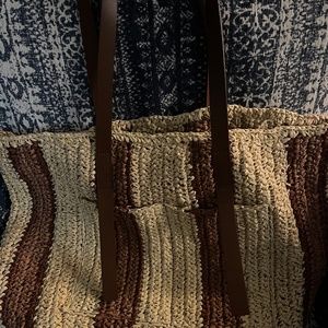 Women's straw Tote Bag